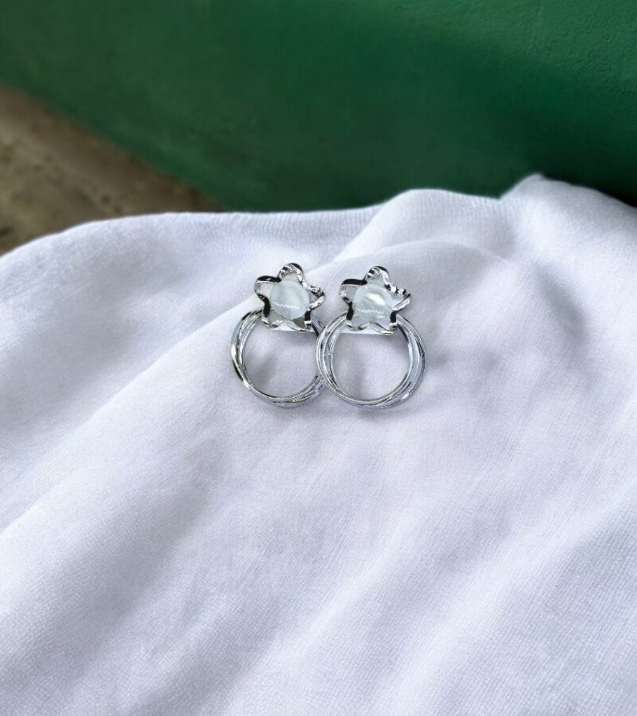 Silver Star Earrings - Image 3