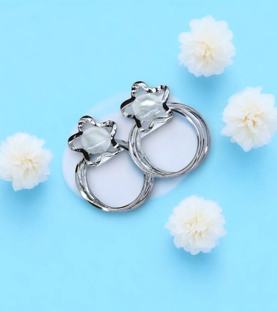 Silver Star Earrings - Image 2