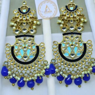 Emerald Chandelier Jhumkas - Image 3