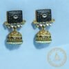 Green Square Jhumkas - Image 2