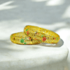 Red & Green Gold Bangles