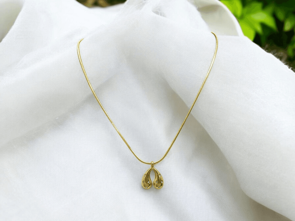Gold Heart Shaped Necklace