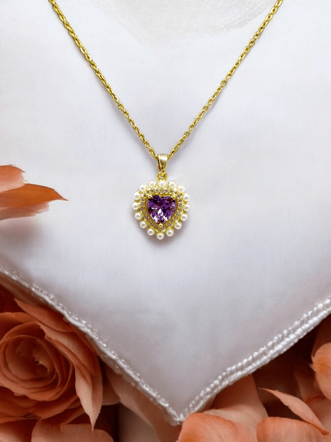 Purple Heart Necklace - Image 3