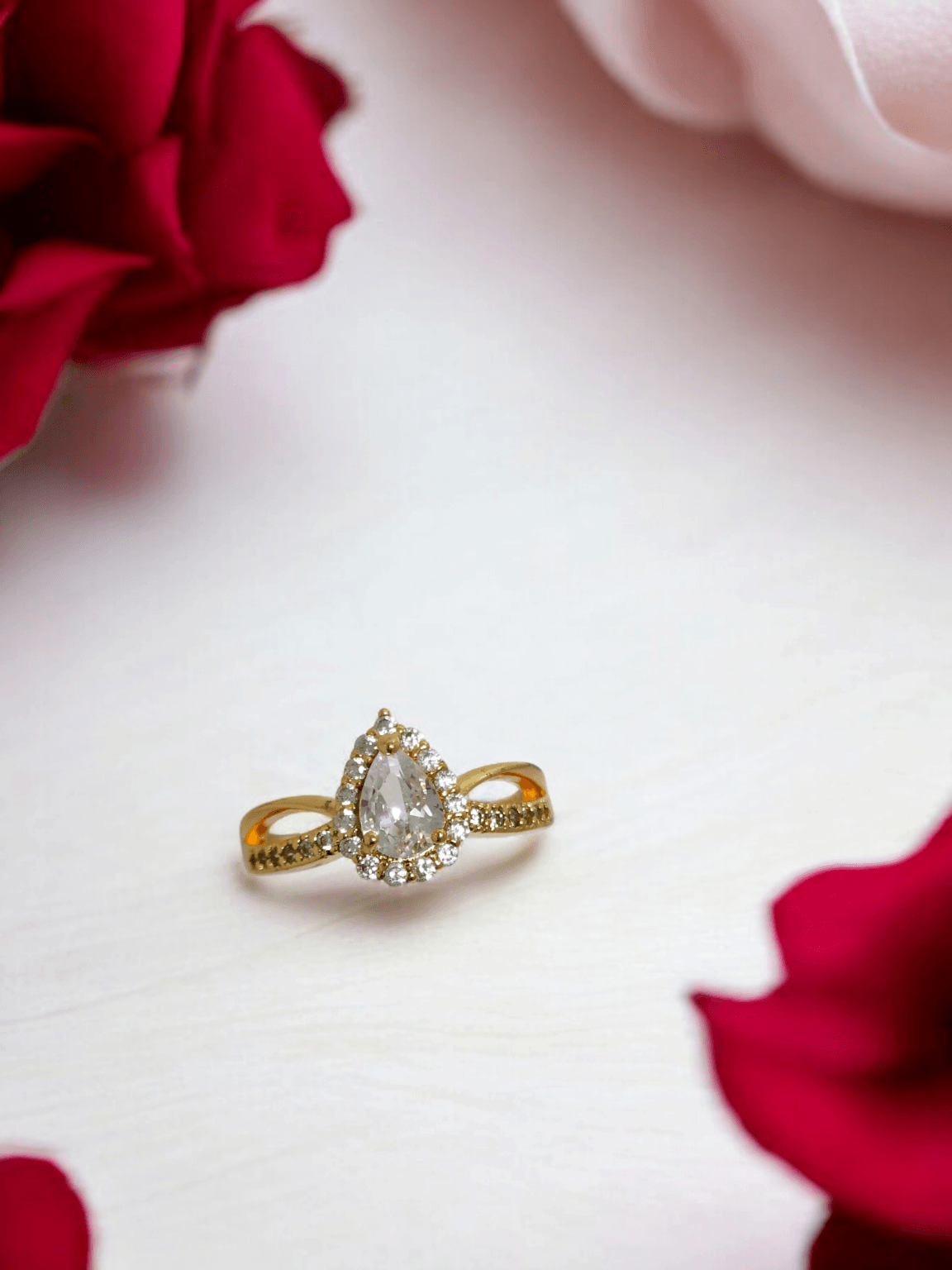 American Diamond Stone Ring