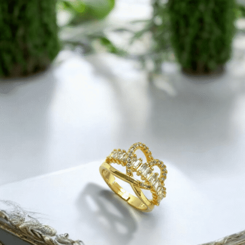 Heart-Shaped Diamond Ring