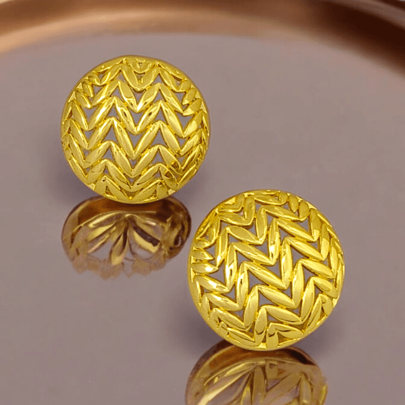 Round Golden Earrings