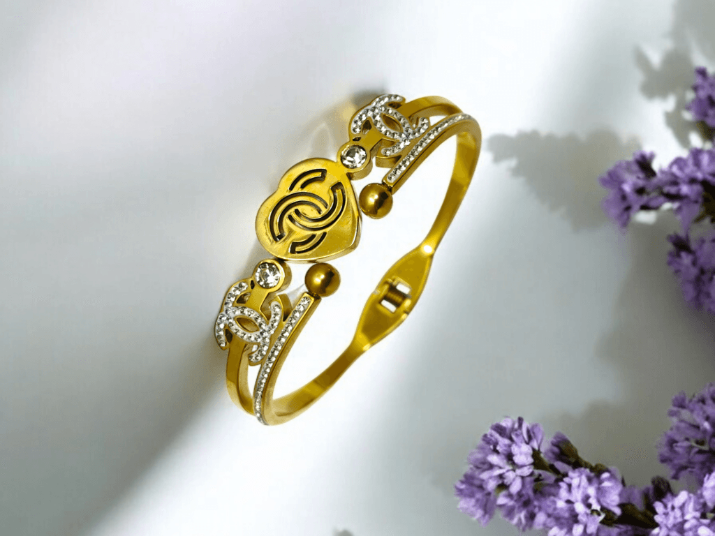 Gold Heart Bracelet - Image 2