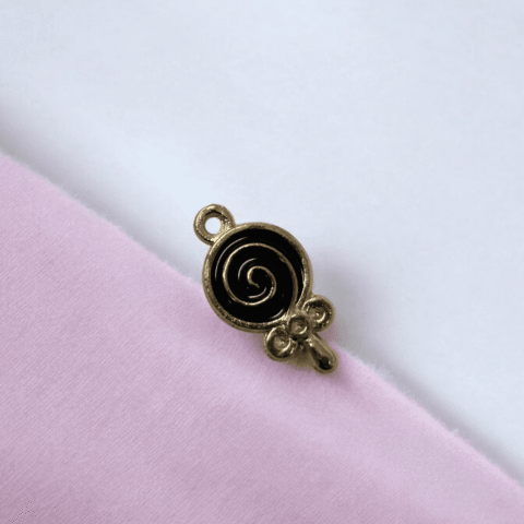 Black Spiral Pendant