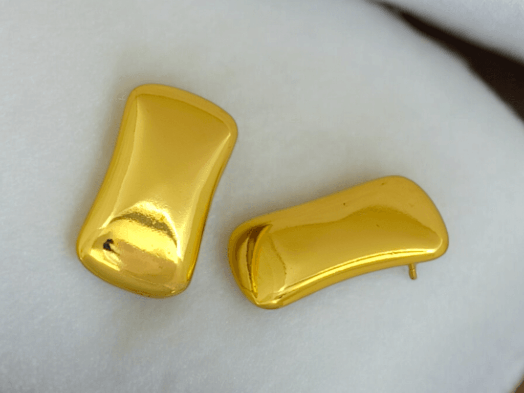 Stunning Gold-Plated Earrings - Image 2