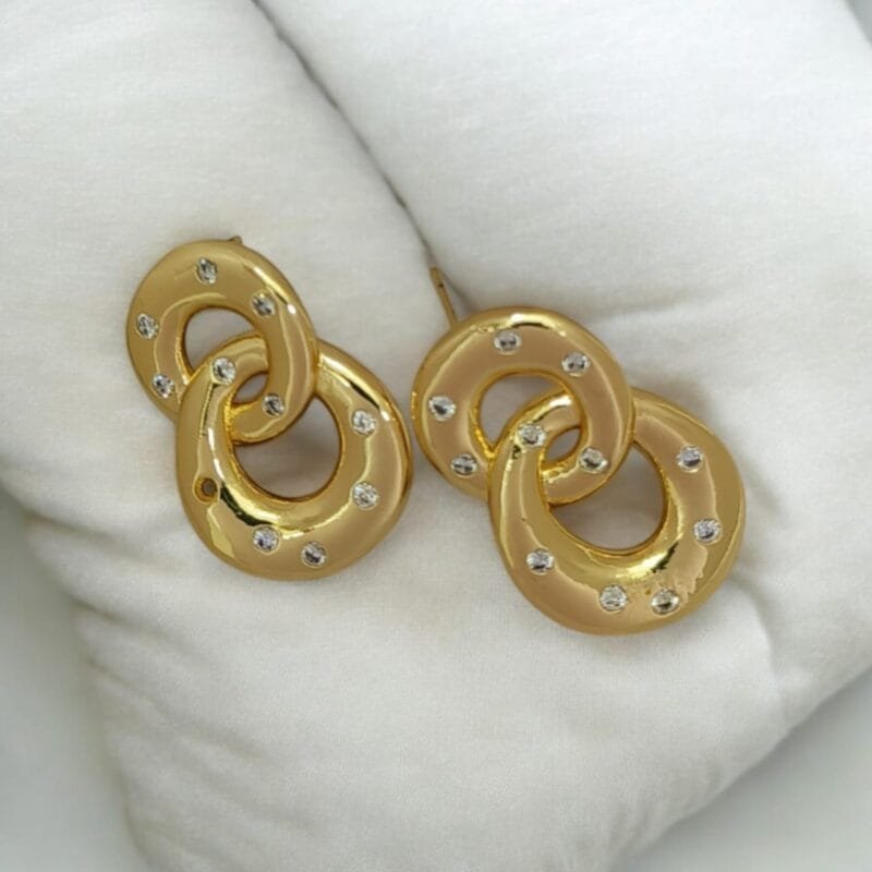 Gold Tone Earrings - Image 2