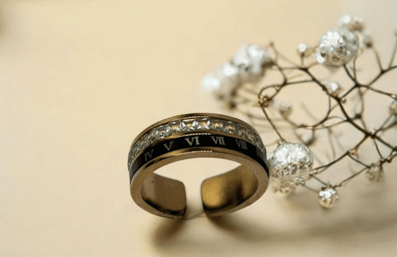 Monochrome Elegance Ring