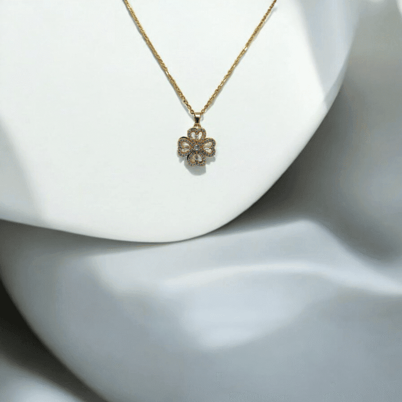 Stainless steel gold plated necklace - Image 2