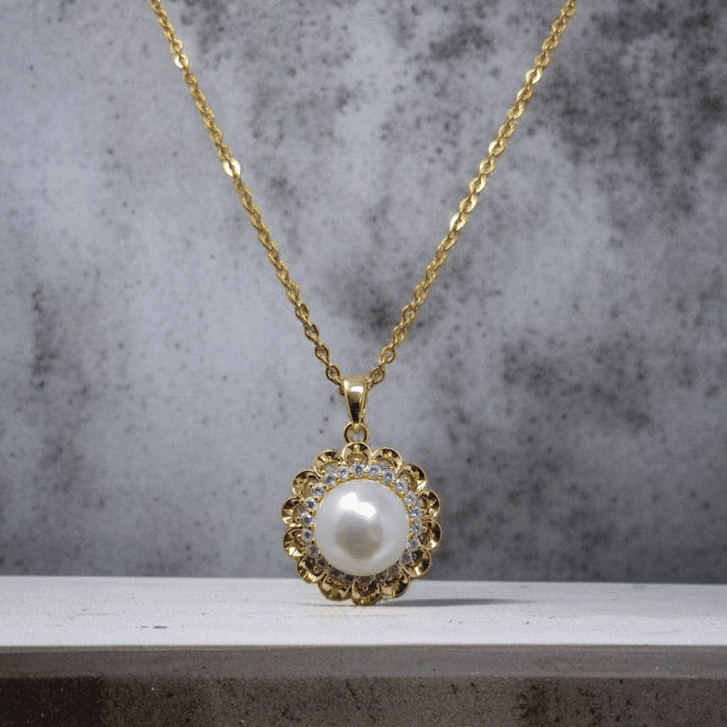Golden Pearl Pendant - Image 2