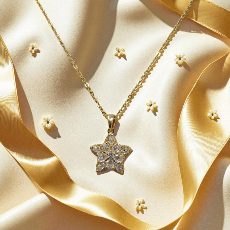 Golden Star Charm Necklace - Image 2