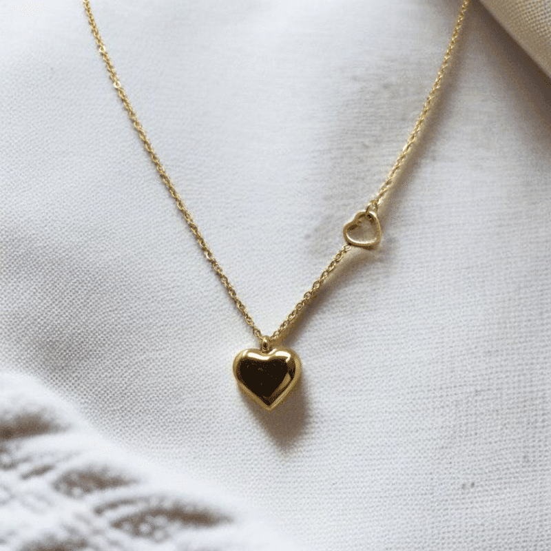Golden Heart Necklace - Image 2