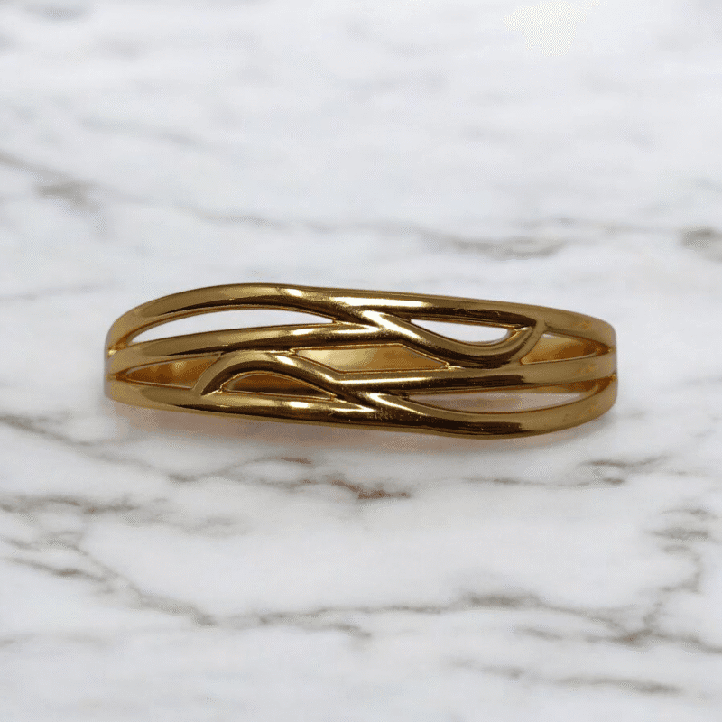 Wavy Gold Bracelet - Image 2