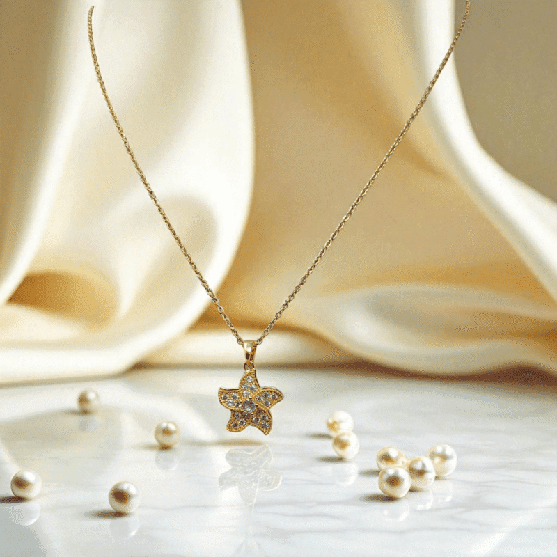 Golden Starfish Pendant
