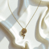 Stainless steel Sunflower Bloom Necklace
