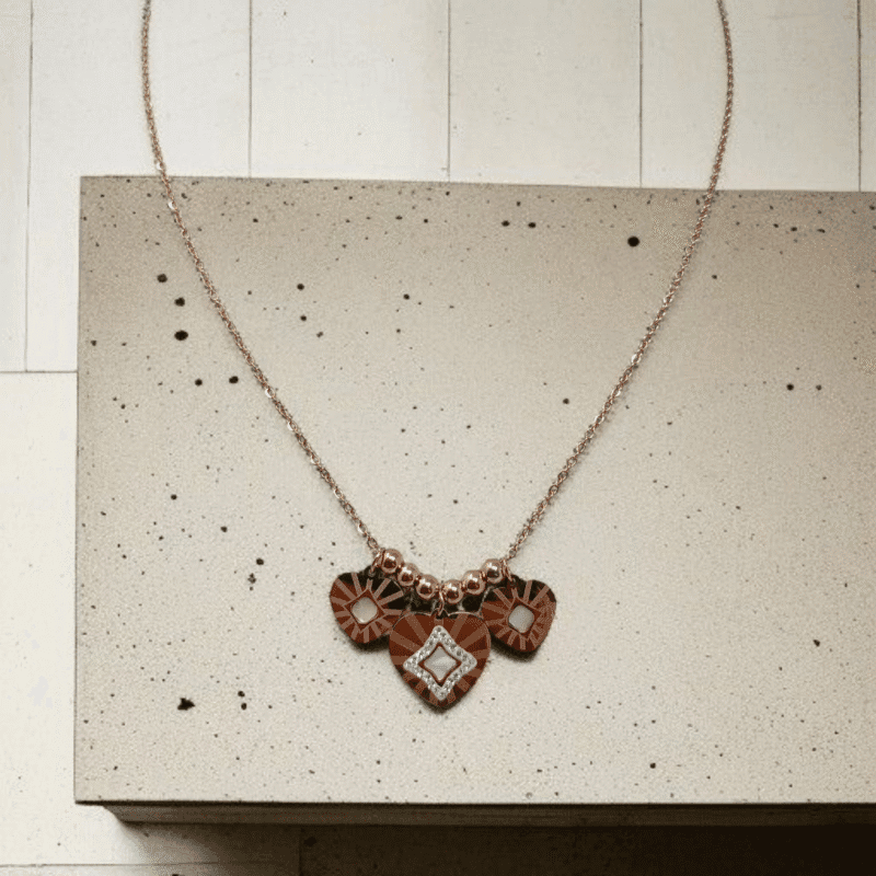 Rose Gold Charm Necklace