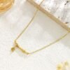Golden Bamboo Charm Necklace